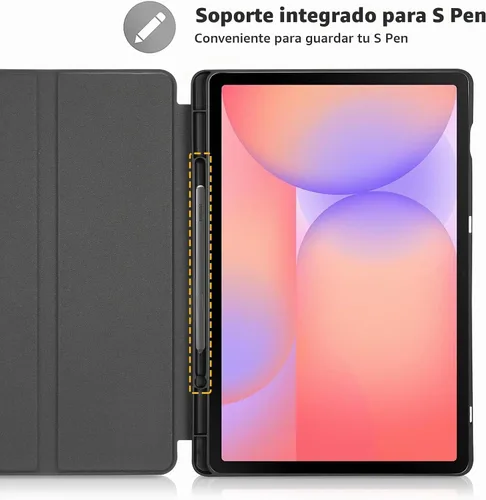 Vista 2 de ProCase Funda delgada con soporte para Galaxy Tab S10 FE / S9 FE 10.9", color negro Se adapta a Galaxy Tab S10 FE / S9 FE 10.9 pulgadas
