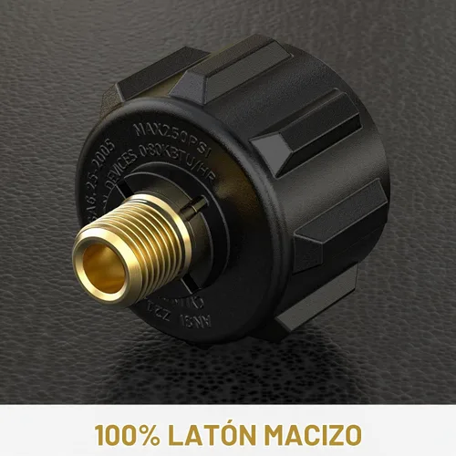 Vista 2 de onlyfire Adaptador de latón POL a Acme QCC1 para tanque de propano de 20 a