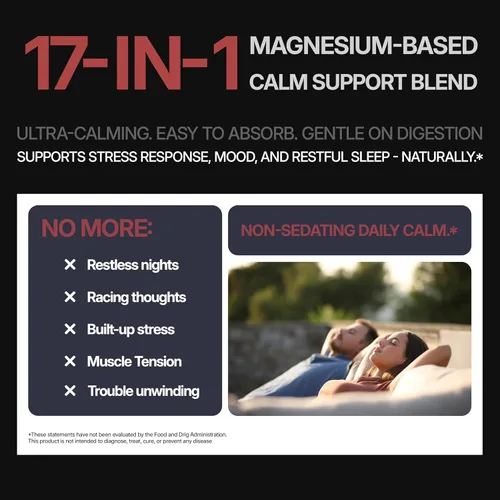 Vista 7 de DLNIA Gomitas de apoyo de glicinato de magnesio y cortisol Enfoque tranquilo por día, sueño profundo por la noche 17 en 1 con Ashwagandha