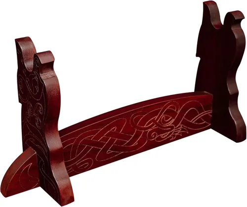 Vista 9 de Soporte de espada para espada medieval para montaje en pared, soporte de exhibición de espada samurái, soporte de espada Katana para espadas Katana