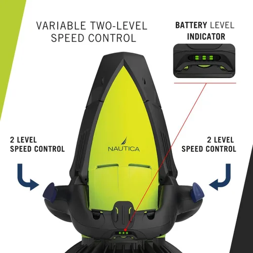 Vista 6 de Nautica J Class Underwater seascooter, Foldable and Travel Ready for Diving, Snorkeling, and Cruising