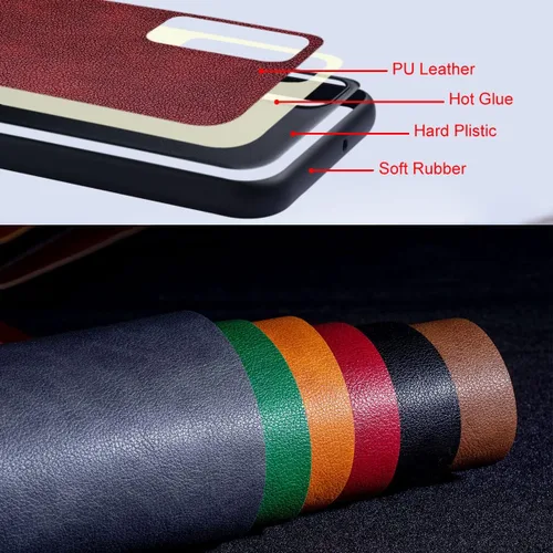 Vista 4 de AIORIA Para Poco X5 Pro Case, Funda de cuero premium para teléfono Diseño retro Funda protectora completa para Xiaomi Poco X5 Pro 5G (rojo)