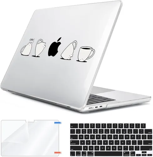 Vista 16 de Compatible con MacBook Air 2026 2025 2024-2022 de 13.6 pulgadas M5 A3449 M4 A3240 M3 A3113 M2 A2681 con Touch ID, carcasa rígida de plástico, hoja
