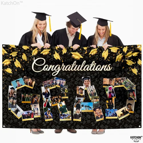Vista 8 de KatchOn, Cartel de fotos de graduación de felicitaciones – Xtralarge, 72 x 44 pulgadas Cartel de fotos personalizado de graduación Fondo