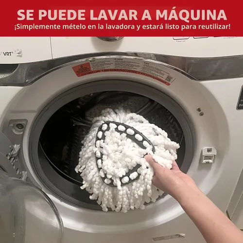 Vista 7 de 2 unidades de cabezales de repuesto para mopa giratoria O-Cedar, recambios de mopa giratoria de microfibra, repuesto de cabezal de mopa de limpieza