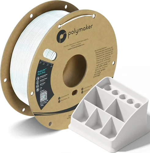 Vista 55 de Polymaker PLA Pro Filament 1.75mm 1KG Black, High-Impact Resistance Tough, High Speed Up to 300mm/s, Clean Surface, Low-Warp, Easy to Print on
