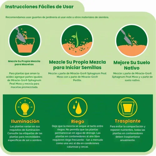 Vista 2 de Miracle-Gro Musgo de turba Sphagnum, 8 cuartos de galón.