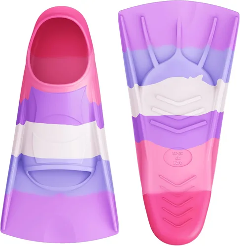 Vista 48 de Gintenco Aletas de Natación, Aletas de Natación para Niños para Natación de Vueltas, Aletas de Tamaño de Viaje con Bolsa de Malla, Aletas