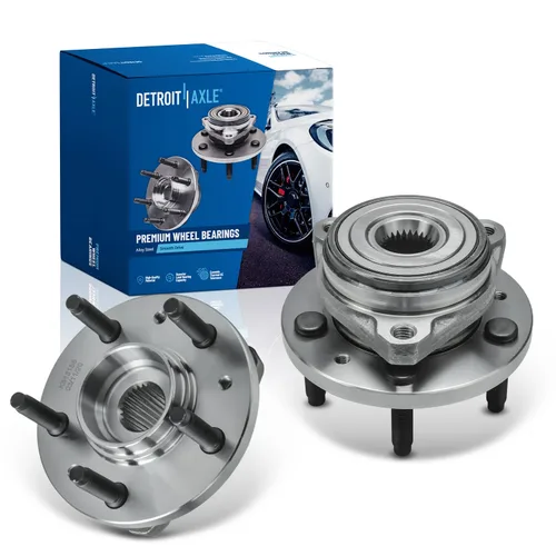 Vista 27 de Detroit Axle - Cojinete de rueda delantera y cojinete de rueda trasera para Honda Civic 1992-2000, Civic Del Sol 1993-1997, 4 lengüetas no ABS 1992