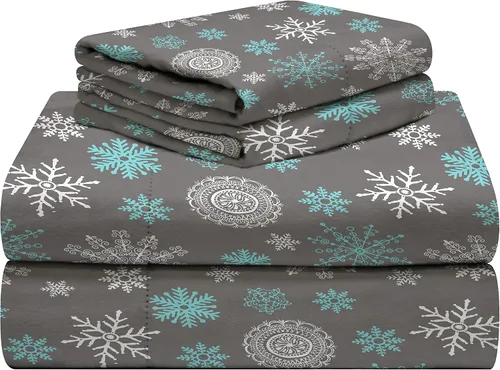 Vista 13 de Celeste Home Juego de sábanas tamaño individual XL de 190 GSM, cálido y acogedor, franela 100% algodón preencogida, extra suave, bolsillos