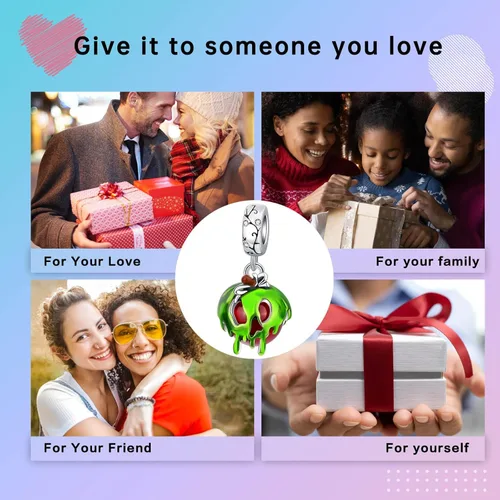 Vista 198 de LUXILLA Abalorio de plata de ley 925 para madre, hija, abuela, para familia, amor, madre, hija, abuela, para pulseras, collares, dijes, abalorios