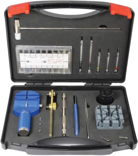 Vista 2 de Herramientas de reparación de relojes Kit de herramientas 288pcs Relojeros profesionales correas de reloj Abridor de primavera Barra de herramientas