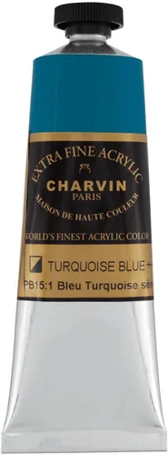 Vista 102 de Charvin Pintura acrílica profesional extrafina – verde absenta, tubo de 2.1 fl oz, pigmentos de triple fresado, resistente a la luz, pinturas