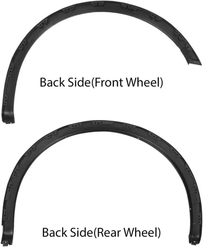 Vista 8 de CHEDA Guardabarros compatibles con Ford F150 2018-2020, color negro, estilo de fábrica, texturizado, pintables, 4