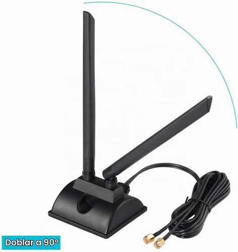 Vista 3 de Bingfu 4G LTE Antena Base Magnética 6dBi 4G LTE MIMO SMA Antena Macho Compatible con 4G LTE Wireless CPE Router Cellular Gateway Industrial IoT