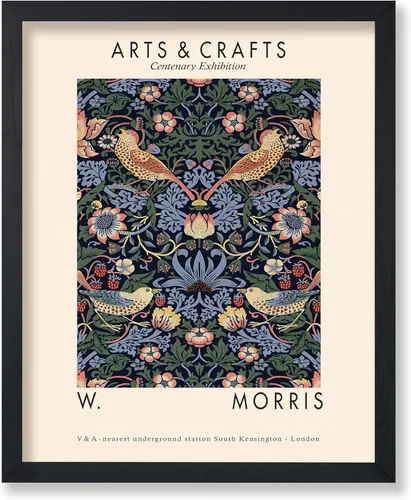 Vista 48 de Poster Master Impresión Vintage del Ladrón de Fresas - Póster Retro de William Morris - Arte de Patrón Floral - Regalo para Hombres y Mujeres