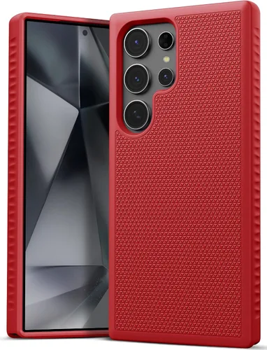 Vista 8 de Funda para Samsung Galaxy S24 Ultra, [probada en caídas de grado militar], delgada, ligera, duradera, resistente, a prueba de golpes, funda Negro