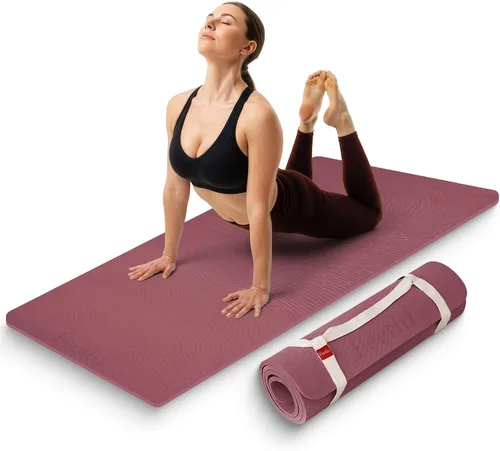 Vista 8 de Extra Thick 12mm Exercise Mat – 74"L x 26"W Inch, Non-Slip, Joint-Friendly & Cushioned Fitness Mat for Yoga, Pilates & Floor Workouts – Durable