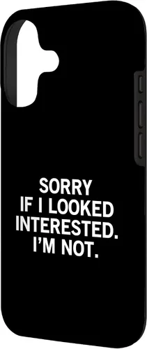 Vista 2 de Sorry If I Looked Interested I'm Not Funda para iPhone 17
