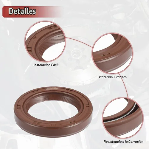 Vista 3 de uxcell 2 piezas de sello de aceite del cigüeñal del motor para Mitsubishi