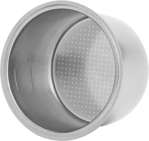 Vista 7 de Cesta de filtro de café de acero inoxidable de 51 mm, 1 taza de café, cesta de filtro presurizado de doble pared de 51 mm, por favor verifique