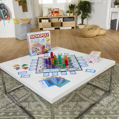Vista 10 de Monopoly Builder - Juego de mesa, juego de estrategia, juego familiar, juegos para niños, juego divertido para jugar, juegos de mesa familiares