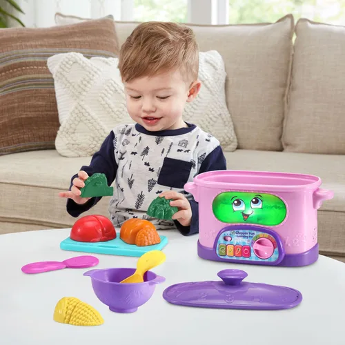 Vista 6 de LeapFrog Choppin' Fun - Olla de aprendizaje, color rosa