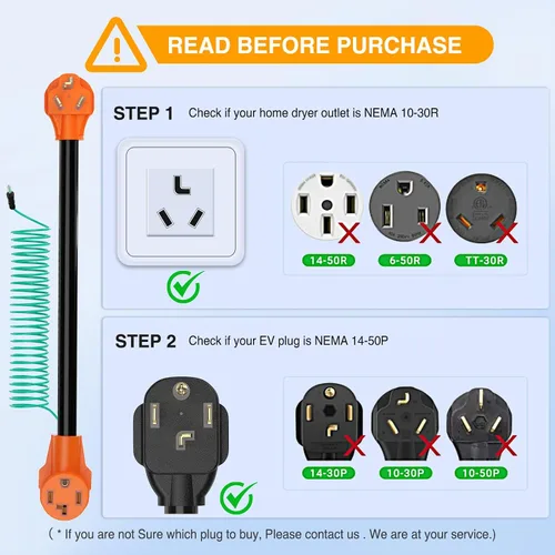 Vista 5 de Nilight Cable adaptador de secadora de 30 amperios a 30 amperios, 3 clavijas, 125 V, 3750 W, cobre puro, salida de secadora a nueva secadora