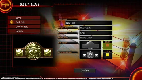 Vista 9 de Fire Pro Wrestling World - PlayStation 4