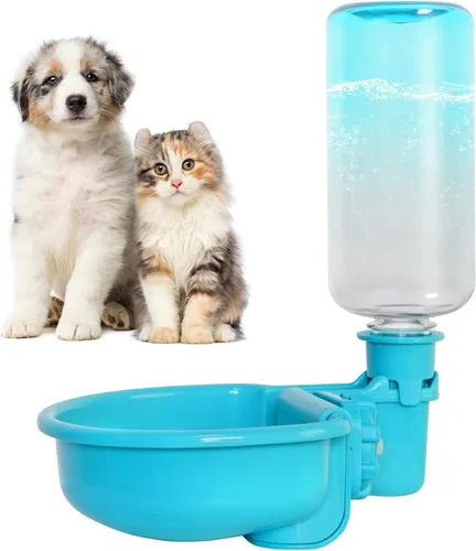 Vista 10 de Vannon Botella de agua para mascotas de 16oz, dispensador de tazón de agua por gravedad para jaula, dispensador de agua anti-desbordamiento