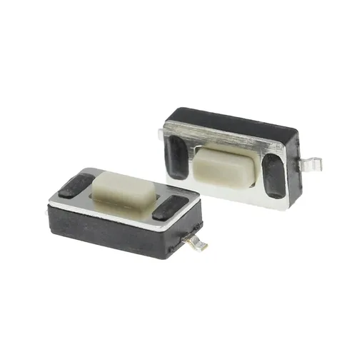 Vista 2 de 100pcs 3 * 6 * 2.5mm Light Touch Switch Patch 2 Feet Micro Button Switch Two Feet Touch Switch The Car Remote Control