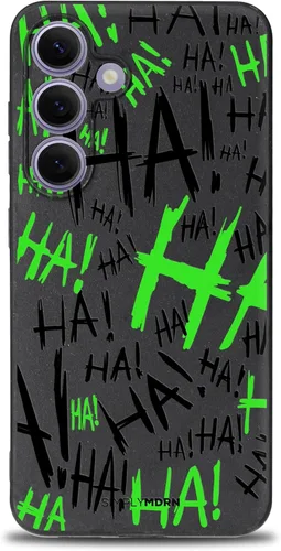 Vista 46 de SIMPLYMDRN Funda delgada para Samsung S23, diseño de Joker Haha, funda genial para hombre, funda de diseñador de villanos de superhéroes, delgada