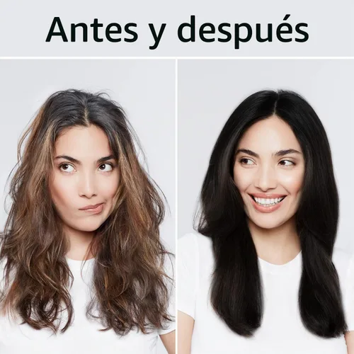 Vista 3 de Tinte para el cabello con aceite de argán negro, 16.9 onzas líquidas, champú de color semipermanente 3 en 1, fácil de usar (negro)