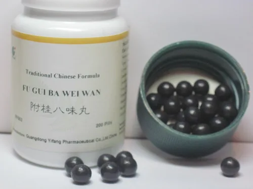 Vista 2 de Fu GUI Ba Wei Wan - Fórmula de Rehmannia Ocho, Rehmannia 8, 200 píldoras, (E-Fong)