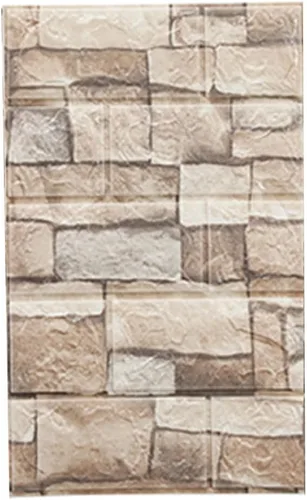 Vista 8 de Pegatinas 3D de pared de ladrillo autoadhesivas de espuma de 30.31 x 13.78 pulgadas, paneles de pared de ladrillo para sala de estar, TV de fondo