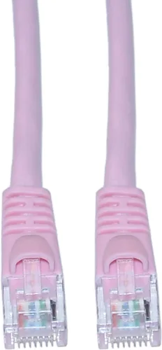 Vista 20 de CableWholesale Cable Ethernet Cat6, 24AWG, conector de placa dorada RJ45, 4 pares de cobre trenzado, par trenzado sin blindaje (UTP), cable de Blanco