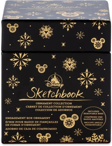 Vista 4 de Disney Adorno de caja de anillo de compromiso de Minnie Mouse