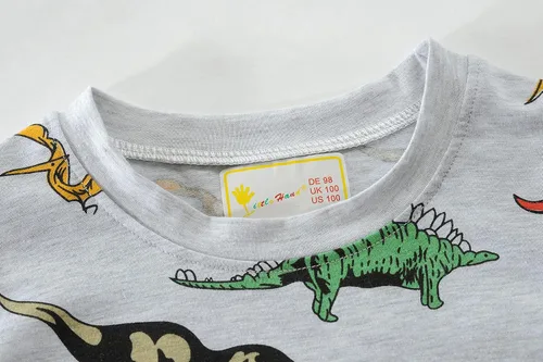 Vista 46 de Little Hand Pijamas para niños pequeños, Monster Truck 100% algodón, dinosaurio para niños, 2 piezas, ropa de dormir, conjuntos de ropa de dormir