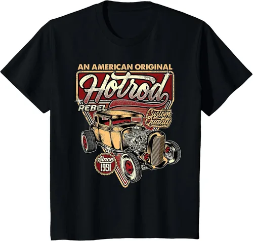 Vista 33 de Camiseta vintage Hot Rod Speed and Power para hombre Asphalt Grey