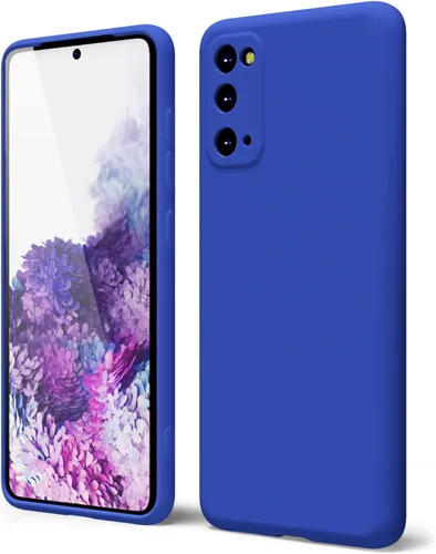 Vista 371 de oakxco Funda para teléfono Samsung Galaxy S8 de silicona líquida, delgada y fina de gel de goma suave TPU cubierta protectora simple llana