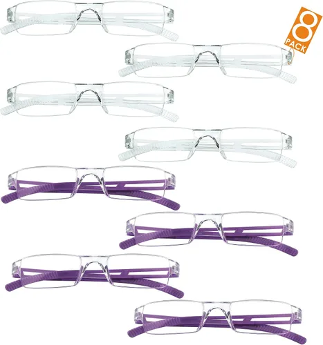 Vista 17 de LifeArt Lentes de bloqueo de luz azul, antifatiga ocular, anteojos de lectura para computadora, anteojos de juegos, gafas de TV para mujeres