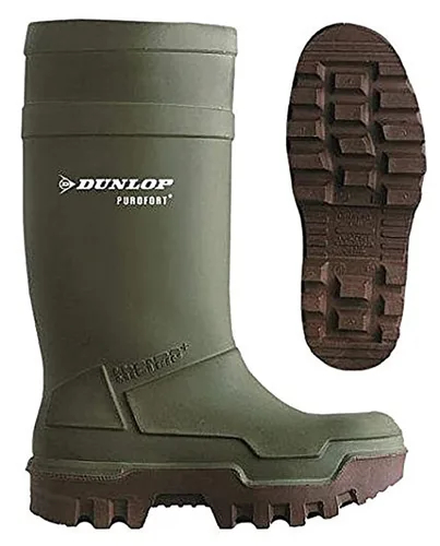 Vista 13 de Dunlop PUROFORT THERMO+C662933 Botas Wellington de seguridad para hombre S5 CI SRC Verde 37