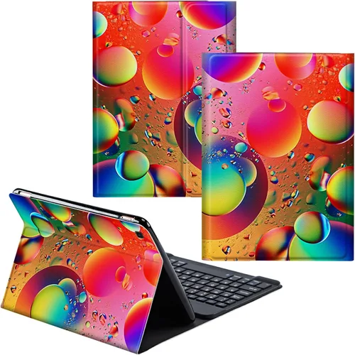Vista 116 de Para Samsung Galaxy Tab S6 Lite Funda 2022/2020 Teclado Inalámbrico Desmontable Y Cubierta De Soporte De Cuero PU Funda Protectora Para Samsung