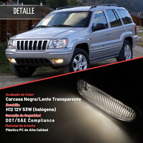Vista 4 de Luces antiniebla aptas para Jeep Grand Cherokee 1999 2000 2001 2002 2003