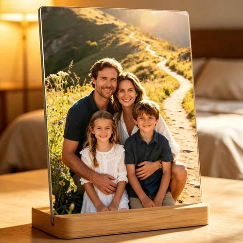 Vista 7 de XINYIMAI Impresiones de fotos de metal personalizadas, marco de fotos personalizado con tus fotos, regalos de fotos personalizados para amantes