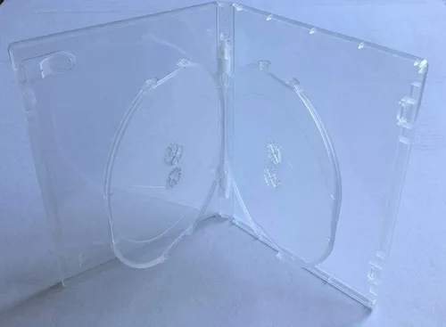 Vista 3 de Viva Elite 1 funda de repuesto para DVD sólido súper transparente Quad Hold 4 discos con solapa giratoria de 0.551 in