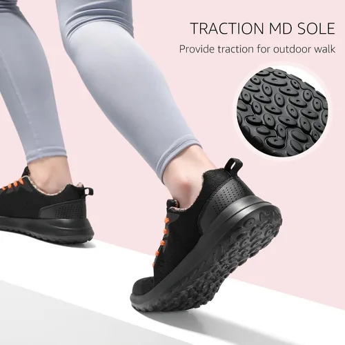 Vista 5 de STQ Zapatos deportivos para caminar resistentes al agua para mujer con soporte de arco