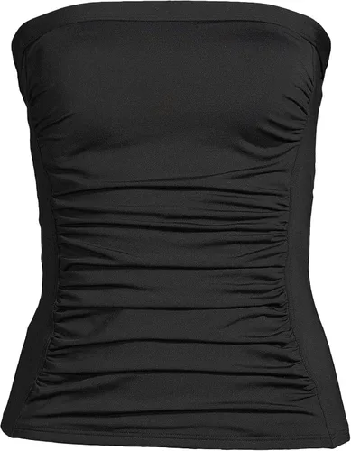 Vista 4 de Lands' End Traje de baño sin tirantes para mujer con tirantes extraíbles y ajustables