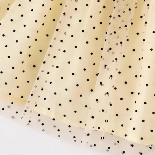 Vista 5 de Vestido de princesa 100 % algodón sin mangas tutú vestido de verano para niñas pequeñas, vestido de malla con volantes 3M-3Y