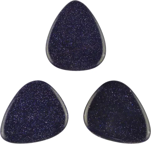 Vista 60 de Púa de Guitarra o Bajo de Piedra Amatista - Calibre Ultra Pesado de 3.0 mm - Forma 351 - Púa Exótica Artesanal de Gema Especial - 1 Paquete